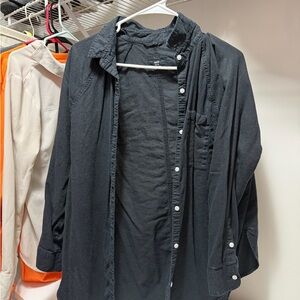 Aerie women Black Lightweight Shirt Jacket